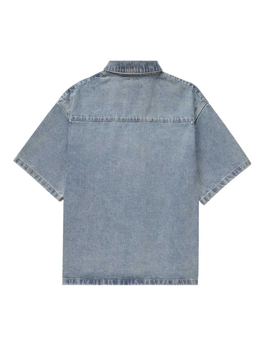 Herren Purple Brand Kurzärmelige Jeans-Hemdjacke 5 Herren Purple Brand Kurzärmelige Jeans-Hemdjacke – Bild 5