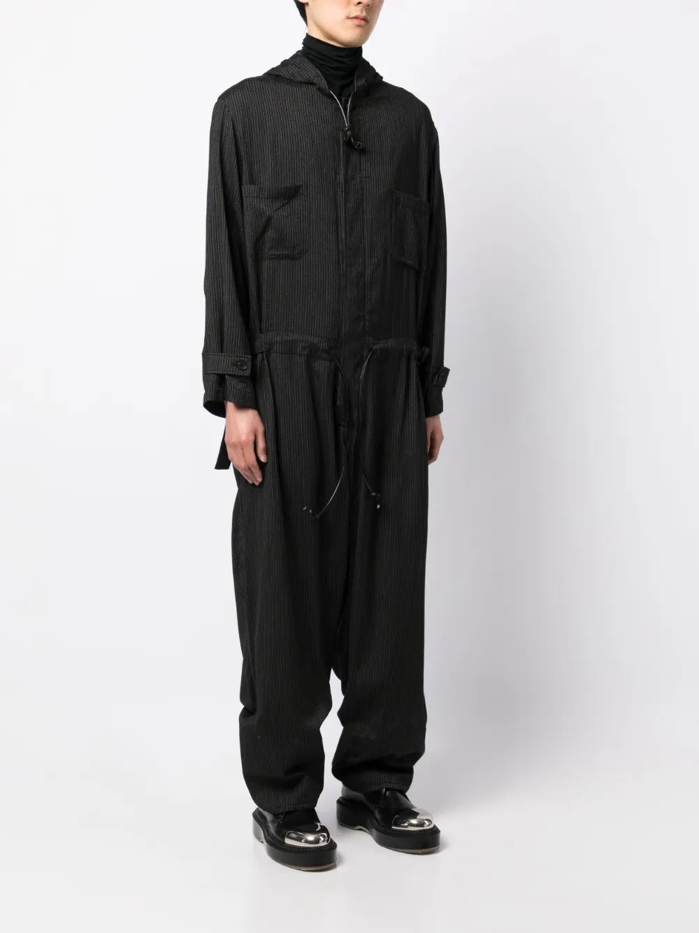Herren Yohji Yamamoto Overall Mit Kapuze 3 Herren Yohji Yamamoto Overall Mit Kapuze – Bild 3