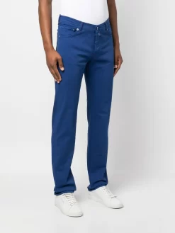 Herren Kiton Halbhohe Straight-Leg-Jeans -Modekollektions geschäft 20034254 45288637 1000