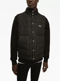 Herren Dolce & Gabbana Gefütterte Weste Mit Logo-Schild 9 Herren Dolce & Gabbana Gefütterte Weste Mit Logo-Schild -Modekollektions geschäft 20049675 50338415 1000