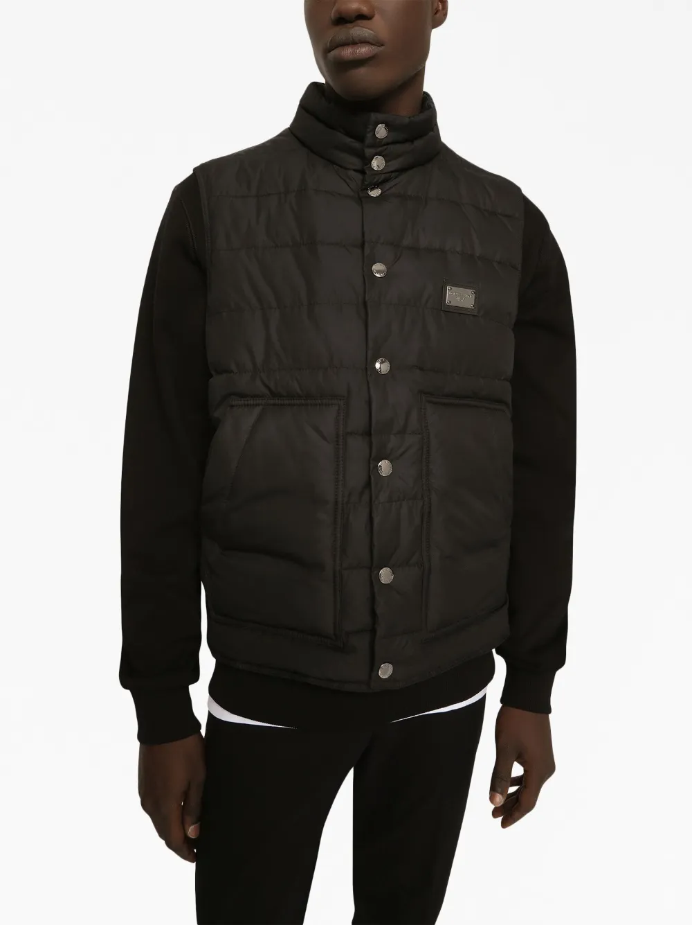 Herren Dolce & Gabbana Gefütterte Weste Mit Logo-Schild 5 Herren Dolce & Gabbana Gefütterte Weste Mit Logo-Schild – Bild 5