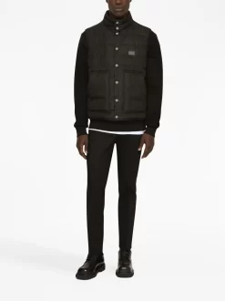 Herren Dolce & Gabbana Gefütterte Weste Mit Logo-Schild 7 Herren Dolce & Gabbana Gefütterte Weste Mit Logo-Schild -Modekollektions geschäft 20049675 50338428 1000