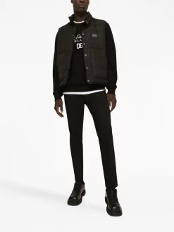 Herren Dolce & Gabbana Gefütterte Weste Mit Logo-Schild 6 Herren Dolce & Gabbana Gefütterte Weste Mit Logo-Schild -Modekollektions geschäft 20049675 50338437 1000