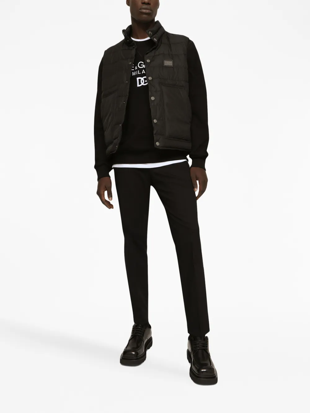 Herren Dolce & Gabbana Gefütterte Weste Mit Logo-Schild 2 Herren Dolce & Gabbana Gefütterte Weste Mit Logo-Schild – Bild 2