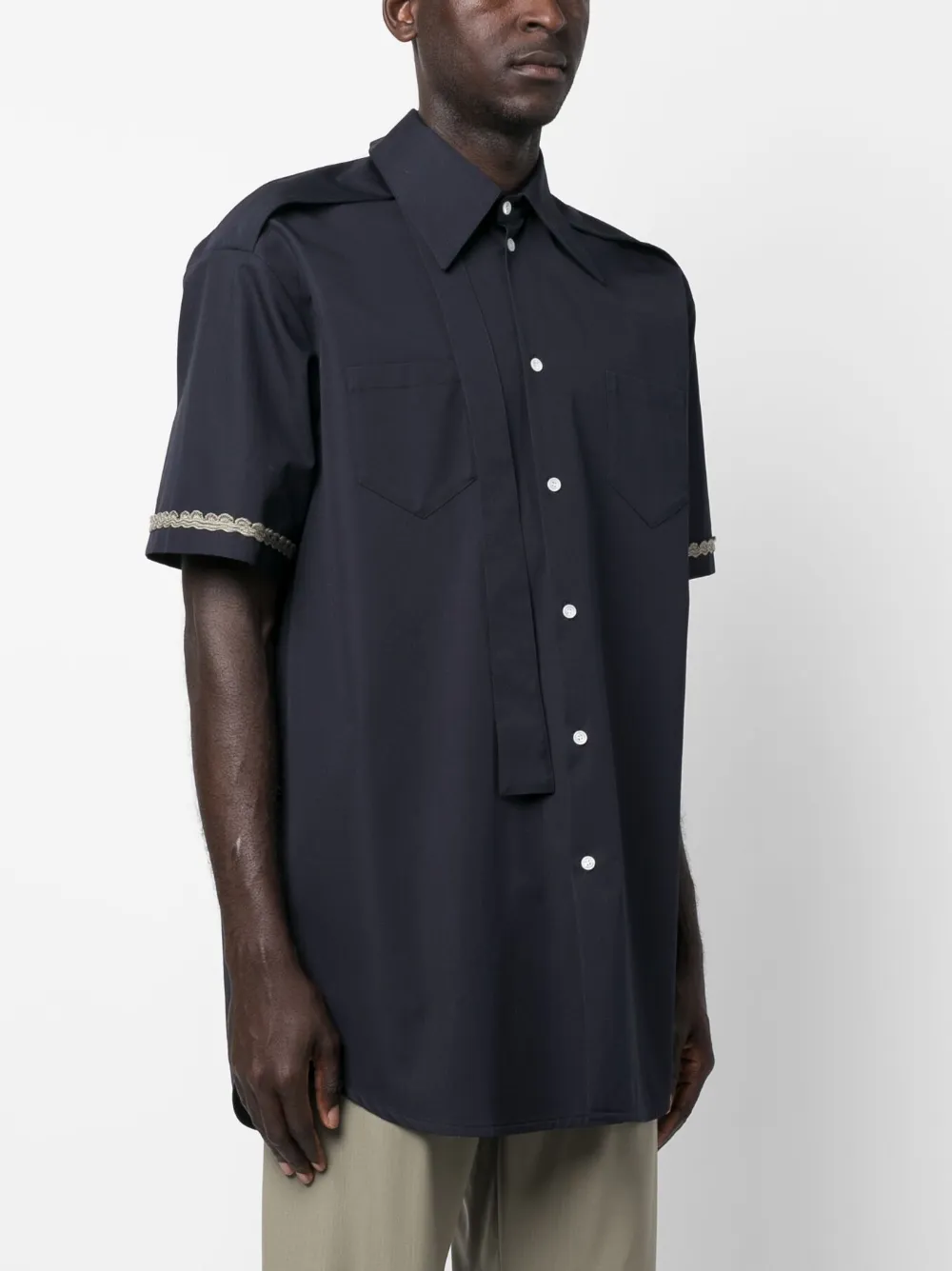 Herren Namacheko Hemd Mit Applikation 3 Herren Namacheko Hemd Mit Applikation – Bild 3