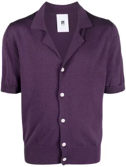 Herren PT Torino Kurzärmeliges Hemd Aus Strick