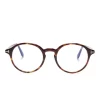 Damen TOM FORD Eyewear Runde Brille In Schildpattoptik