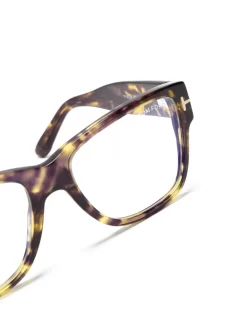 Damen TOM FORD Eyewear Eckige Brille In Schildpattoptik -Modekollektions geschäft 20072441 50086954 1000