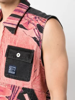 Herren PACCBET Pullunder Aus Seide Mit Blumenmuster -Modekollektions geschäft 20088879 50036634 1000