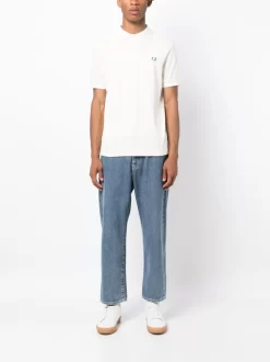 Herren Fred Perry Poloshirt Mit Logo-Stickerei -Modekollektions geschäft 20100871 50137474 1000