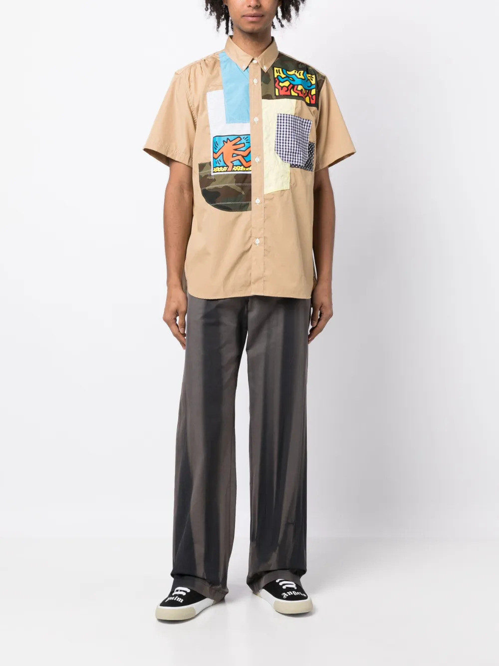 Herren Junya Watanabe Hemd Im Patchwork-Look 2 Herren Junya Watanabe Hemd Im Patchwork-Look – Bild 2