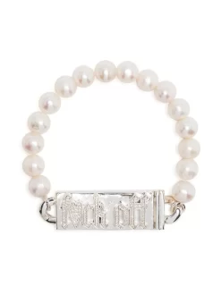 Damen Natasha Zinko Silberarmband Mit Schriftzug