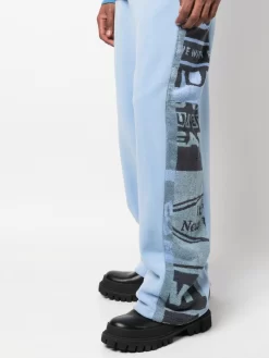 Herren Martine Rose X Tommy Hilfiger Jogginghose Mit Logo-Streifen -Modekollektions geschäft 20154929 50469062 1000