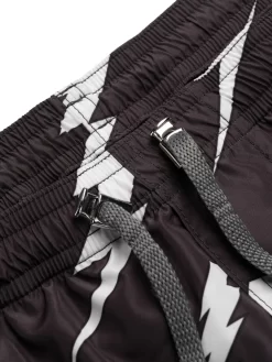 Herren Neil Barrett Badeshorts Mit Blitz-Print -Modekollektions geschäft 20162847 50362128 1000