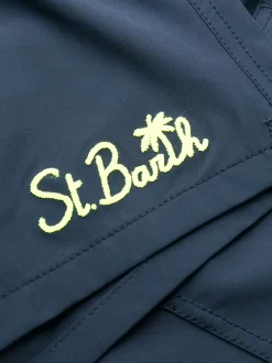 Herren MC2 Saint Barth Badeshorts Mit Logo-Stickerei -Modekollektions geschäft 20174637 50162900 1000