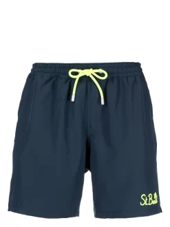 Herren MC2 Saint Barth Badeshorts Mit Logo-Stickerei