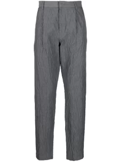 Herren Emporio Armani Tapered-Hose Mit Knitteroptik