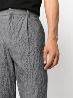 Herren Emporio Armani Tapered-Hose Mit Knitteroptik -Modekollektions geschäft 20181058 50237796 1000
