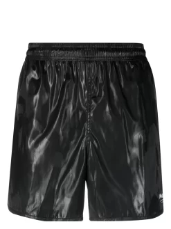 Herren Alexander McQueen Badeshorts Mit Graffiti-Print