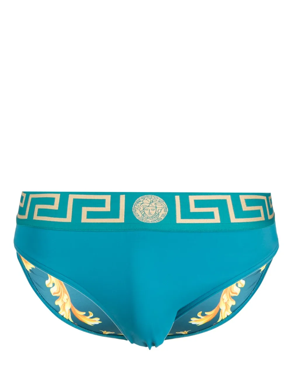 Herren Versace Badehose Mit Greca-Bund 1 Herren Versace Badehose Mit Greca-Bund