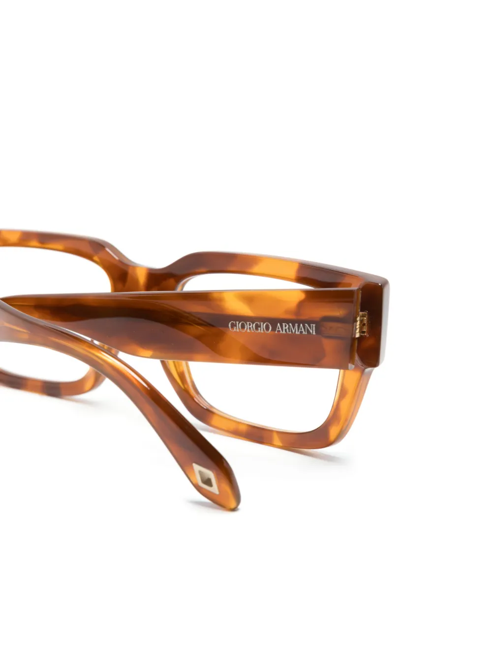 Damen Giorgio Armani Eckige Brille In Schildpattoptik 3 Damen Giorgio Armani Eckige Brille In Schildpattoptik – Bild 3