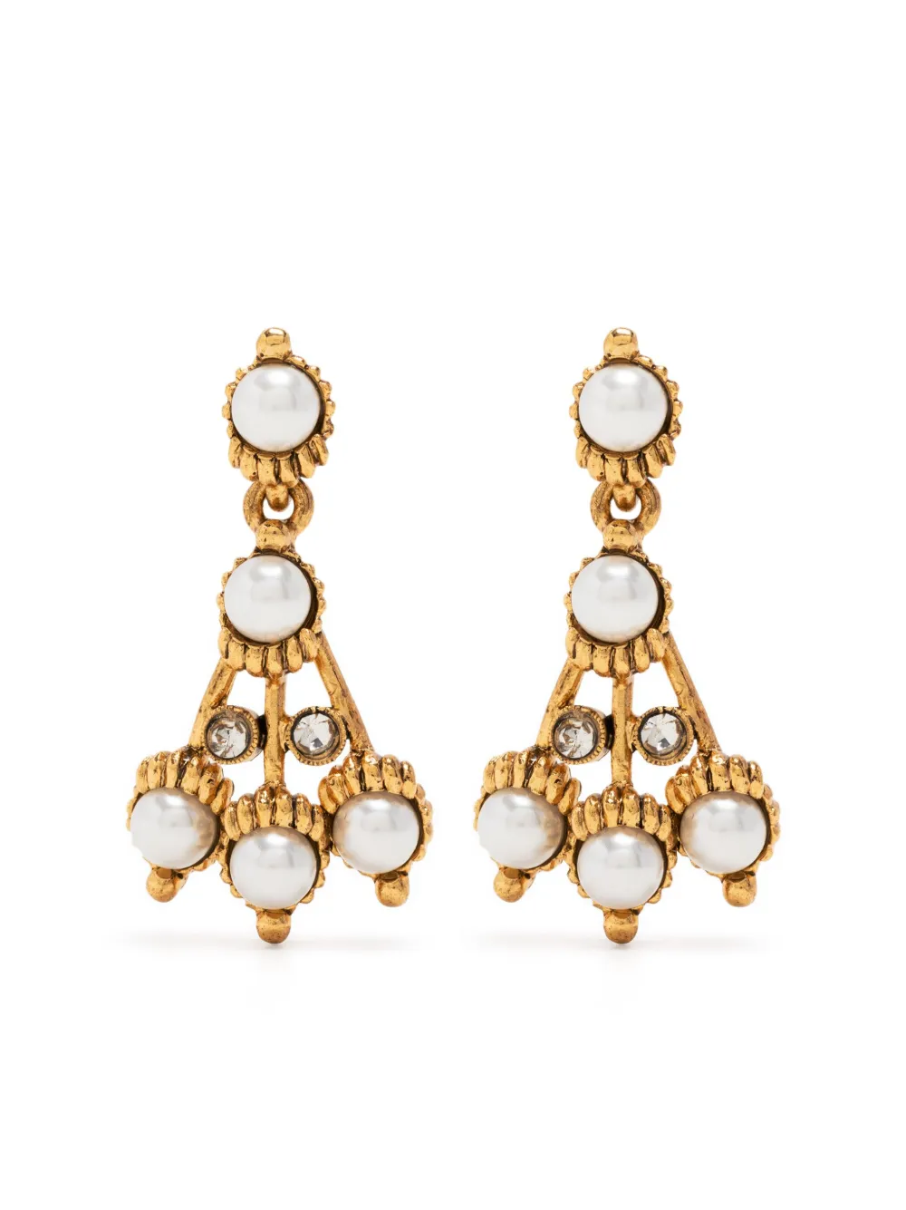 Damen Kenneth Jay Lane Ohrringe Mit Perlen 1 Damen Kenneth Jay Lane Ohrringe Mit Perlen