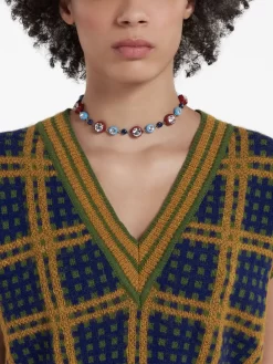 Damen Marni Halskette Mit Kristallen -Modekollektions geschäft 20417564 50441658 1000