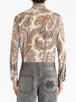 Herren ETRO Hemd Mit Paisley-Print -Modekollektions geschäft 20471392 50670092 1000