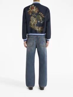 Herren ETRO Logo-embroidered Bomber Jacket -Modekollektions geschäft 20472572 50843541 1000
