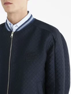 Herren ETRO Logo-embroidered Bomber Jacket -Modekollektions geschäft 20472572 50843546 1000