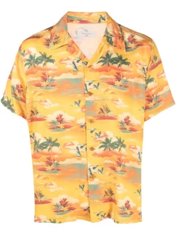 Herren Nudie Jeans Hemd Mit Blumen-Print