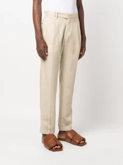 Herren Briglia 1949 Chino Aus Leinen Mit Bundfalten -Modekollektions geschäft 20485210 50505889 1000