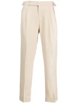 Herren Briglia 1949 Chino Aus Leinen Mit Bundfalten