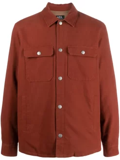 Herren A.P.C. Hemdjacke Mit Klappentaschen