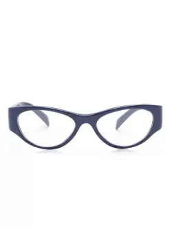 Damen Prada Eyewear Ovale Brille Mit Kristallen