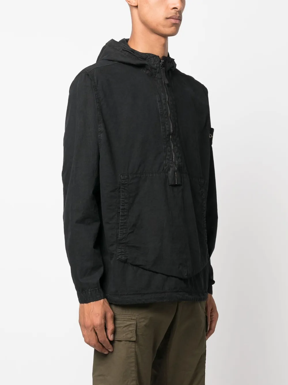 Herren Stone Island 103WN Hemdjacke Mit Kapuze 3 Herren Stone Island 103WN Hemdjacke Mit Kapuze – Bild 3