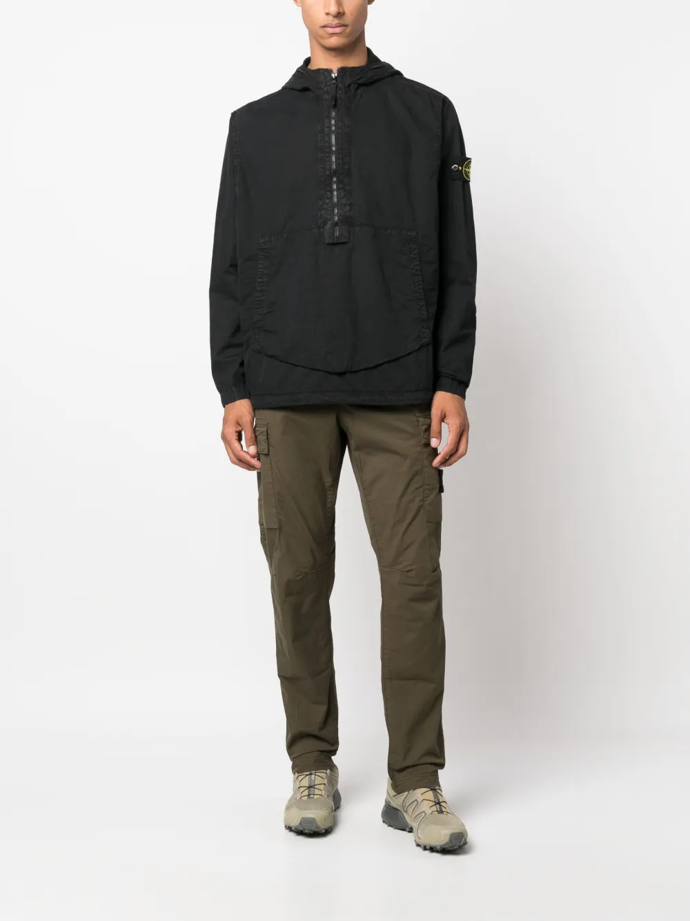 Herren Stone Island 103WN Hemdjacke Mit Kapuze 2 Herren Stone Island 103WN Hemdjacke Mit Kapuze – Bild 2