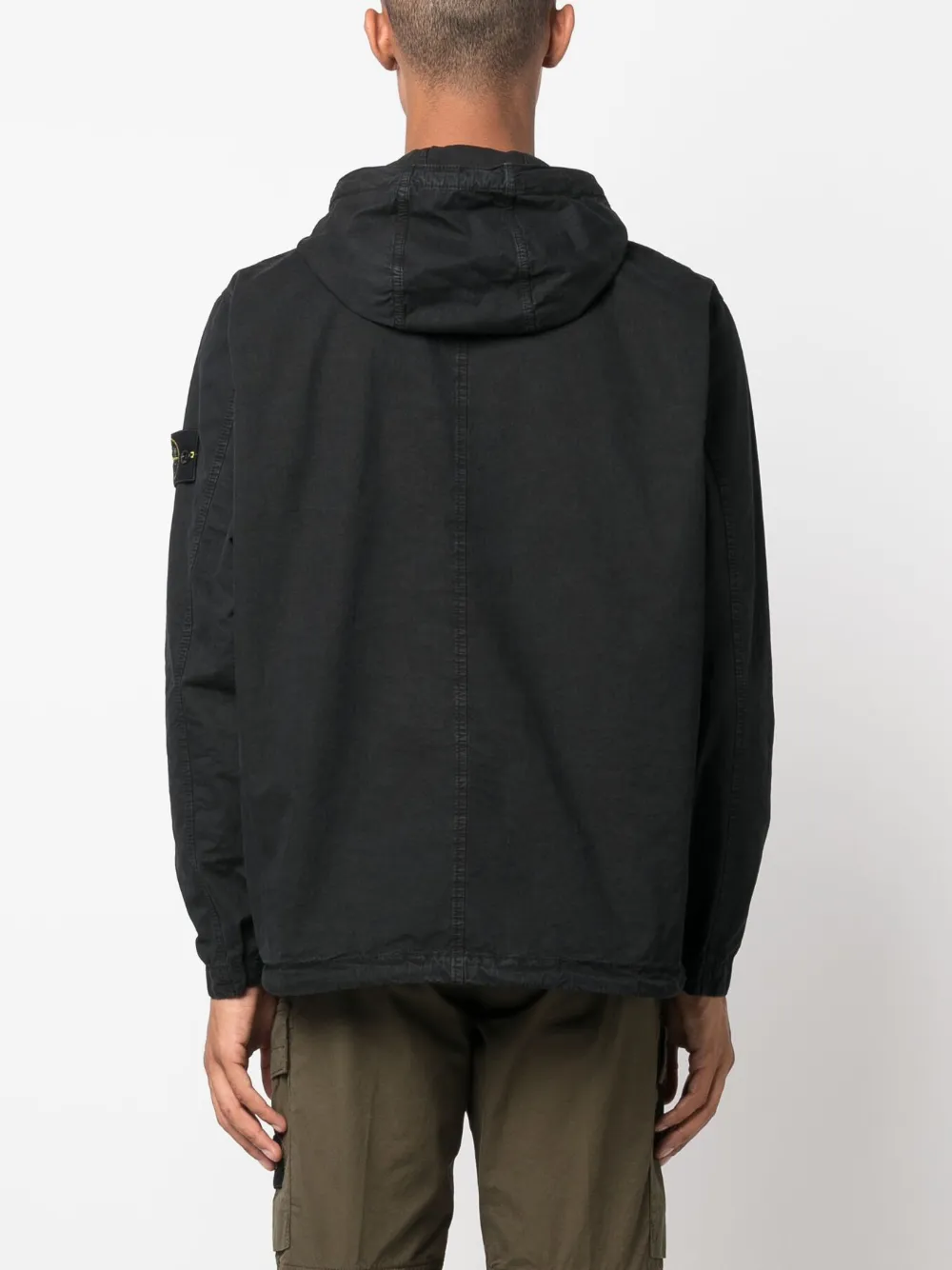 Herren Stone Island 103WN Hemdjacke Mit Kapuze 4 Herren Stone Island 103WN Hemdjacke Mit Kapuze – Bild 4