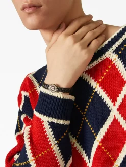 Damen Gucci Armband Mit Gravierter Blume -Modekollektions geschäft 20749303 50636593 1000