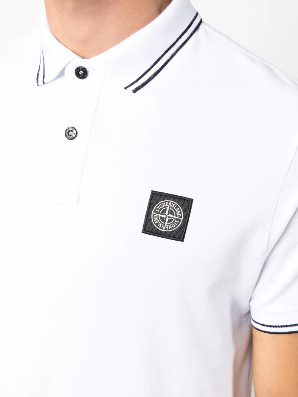Herren Stone Island Poloshirt Mit Kompass 5 Herren Stone Island Poloshirt Mit Kompass – Bild 5