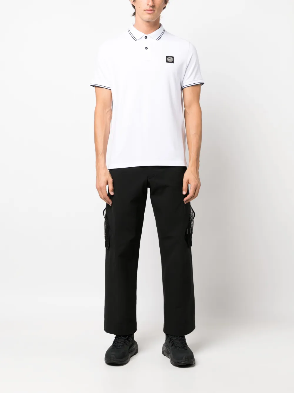 Herren Stone Island Poloshirt Mit Kompass 2 Herren Stone Island Poloshirt Mit Kompass – Bild 2