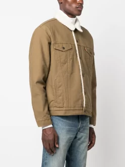 Herren Levi&apos;s Faux-shearling Collar Denim Jacket -Modekollektions geschäft 20856621 50868189 1000