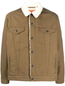 Herren Levi&apos;s Faux-shearling Collar Denim Jacket