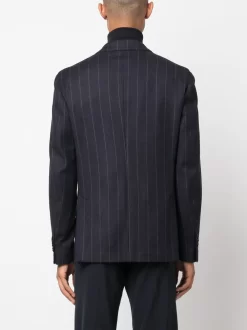 Herren Lardini Doppelreihiges Sakko Mit Nadelstreifen -Modekollektions geschäft 20865785 50815675 1000