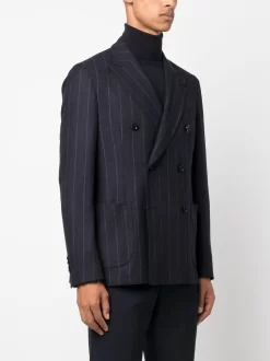 Herren Lardini Doppelreihiges Sakko Mit Nadelstreifen -Modekollektions geschäft 20865785 50815677 1000