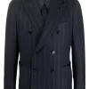 Herren Lardini Doppelreihiges Sakko Mit Nadelstreifen
