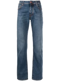 JACOB COHEN Herren Jacob Cohën Logo-patch Cotton Jeans